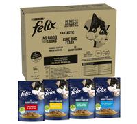 FELIX Le Ghiottonerie Alimento Umido per Gatti Selezioni Miste Maxi Confezione