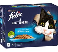 FELIX Le Ghiottonerie Cat Busta Multipack 12x85G SELEZIONI CON PESCI