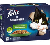 FELIX Le Ghiottonerie Cat Busta Multipack 12x85G SELEZIONI CON VERDURE