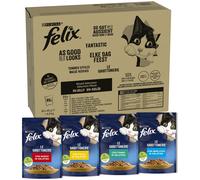 FELIX Le Ghiottonerie Cat Busta Multipack 80x85G MIX CARNE E PESCE