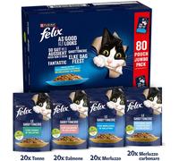 FELIX Le Ghiottonerie Cat Busta Multipack 80x85G MIX PESCE