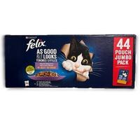 Purina Felix Multipack Ghiottonerie Mixed Selection Multipack: 44 pezzi da 100 gr