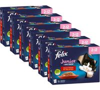 Felix Le Ghiottonerie Junior Busta Multipack 12x85G KIT RISPARMIO 72X85G