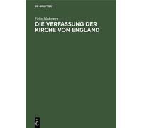 Felix Makower Die Verfassung der Kirche von England (Copertina rigida)