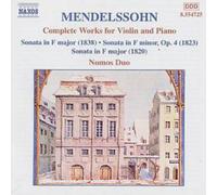 Felix Mendelssohn Mendelssohn: Complete Works for Violin & Piano (CD) Album