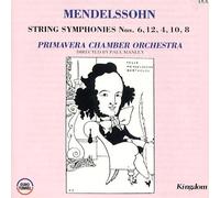 Felix Mendelssohn - String Symphonies 4,6, 8 (Primavera Co) [Import anglais]