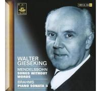 Felix Mendelssohn Walter Gieseking Plays (CD) Album