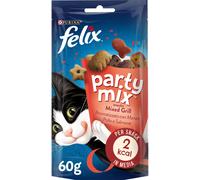 Purina Felix Party Mix Mixed Grill - manzo, pollo e salmone: 60 gr