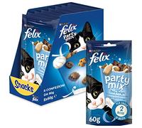 FELIX Party Mix Snack per Gatti Adulti, 8 Confezioni da 60 g
