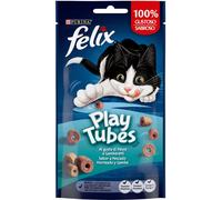 FELIX Playtubes Snack con Pesce e Gamberetti 50G