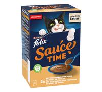 Felix Sauce Time 6 x 40 g - a gusto di pollo e tacchino