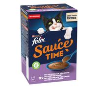 Felix Sauce Time 6 x 40 g - al gusto di pollo e salmone
