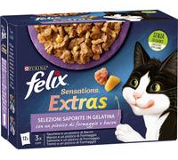 FELIX Sensations Extras Cat Busta Multipack 12x85G MIX CARNE E PESCE