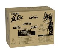 120 x 80 g / 85 g Felix + 44 x 85 g Felix Umido in gelatina gratis! - Sensations Varietà di carne (Manzo, Pollo, Anatra, Agnello) + 44 x 85 g Original Mix: salmone, tonno, manzo, pollo