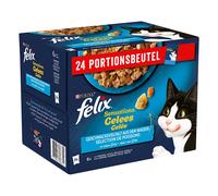 Felix Sensations in Gelatina 24 x 85 g umido gatto - Varietà di mare e fiume in gelatina