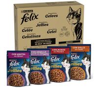 70 + 10 gratis! Felix Alimento umido in gelatina per gatti - 80 x 85 g Le Ghiottonerie, Sensations Selezione di Campagna