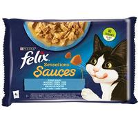 Felix Sensations Sauces selezione con pesci - merluzzo d'Alaska e sardine 4 x 85 g