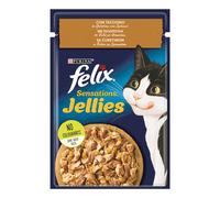 PURINA Cat FELIX → Sensation Jelly - 85 gr - GUSTI MISTI - Umido Gatto, Gatti