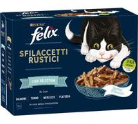 FELIX Sfilaccetti Rustici Cat Busta Multipack 12x80G MIX PESCE