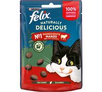 Felix Snack Gatto Naturally Delicious al Manzo 50G