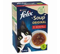 Felix Soup selezione carnosa - manzo, pollo e agnello 6 x 48 g