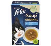 Felix Soup selezione con pesci - merluzzo, passera e tonno 6 x 48 g