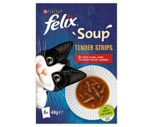 Felix Soup Tender Stripes selezione carnosa 6 x 48 g