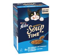 Felix Soup selezione con pesci - merluzzo, passera e tonno 6 x 48 g