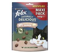 FELIX Tasty Nuggets | Adulto| Dolcetti Per Gatto |Salmone con un tocco di Spinaci| 180 g