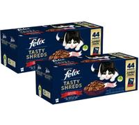 Felix Tasty Shreds Cat Busta Mix Carne KIT RISPARMIO 88X80G
