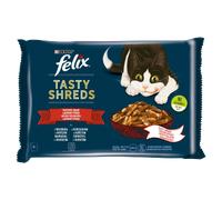 Felix Tasty Shreds selezione carnosa in sugo 4 x 80 g