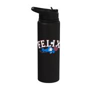 Felix The Cat Americana Catch Baseball Stainless Steel Insulated Water Bottle