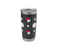 Felix The Cat Baseball Americana All Over Print Bicchiere termico in acciaio inox doppia parete