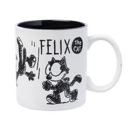 Felix The Cat Disegnato a Mano 591ml Wax-Resist Ceramica Tazza