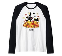 Felix The Cat Fall Leaf Pile Fun Maglia con Maniche Raglan