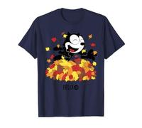 Felix The Cat Fall Leaf Pile Fun Maglietta