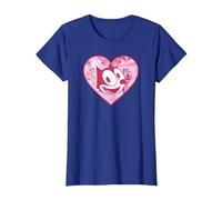 Felix The Cat Heart Comic Fill Maglietta, Donna, Blu Reale, XXL