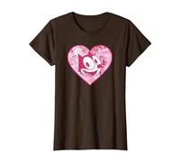 Felix The Cat Heart Comic Fill Maglietta, Donna, Marrone, M