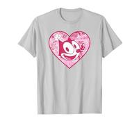 Felix The Cat Heart Comic Fill Maglietta, Uomo, Argento, 3XL