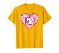 Felix The Cat Heart Comic Fill Maglietta, Uomo, Oro Brillante, L