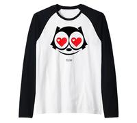 Felix The Cat Heart Eyes Maglia con Maniche Raglan