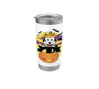 Felix The Cat Jack-O’-Lantern Halloween Bicchiere termico in acciaio inox doppia parete