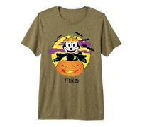 Felix The Cat Jack-O’-Lantern Halloween Maglietta Premium