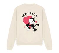 Felix The Cat Love Is Life Felpa Adulto Unisex (TV15009)