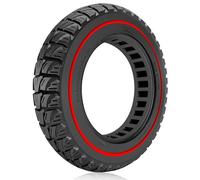 Felixstory 10 x 2,0 pollici 10 x 2,125, 50/75-6,1 Pneumatico Pieno per Xiaomi Monopattino M365 Pro 2 EVERCROSS EV10K, 10 x 2/54-152 Ruota Elastica, Anti Creving Ingambabile Solido, Rosso 2 pezzi