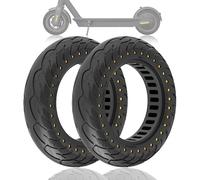 Felixstory 2 pneumatici pieni 10 x 2,5 - 6,5 pollici per Ninebot Max G30D II/EVERCROSS EV10Z/ Urban Glide ecross Pro Monopattino elettrico, anti foratura solido 60/70-6,5 pollici anteriore/posteriore