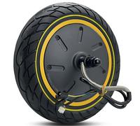 Felixstory Motore Centrale 10"con Pneumatico Solido, Kit Ruote 500W senza Camera D'aria, Progettato per il Monopattino Elettrico Segway Ninebot Max G30P/G30LP-Dimension 10x2,5 Accessorio Anteriore o