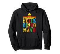 Feliz Cinco de Mayo Happy May 5th Mexican Holiday Felpa con Cappuccio