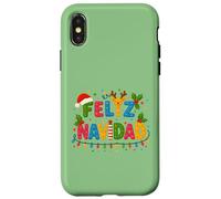 Feliz Navidad 2025 Matching Family Spanish Mexican Christmas Custodia per iPhone X/XS
