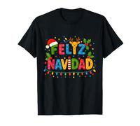 Feliz Navidad 2025 Matching Family Spanish Mexican Christmas Maglietta